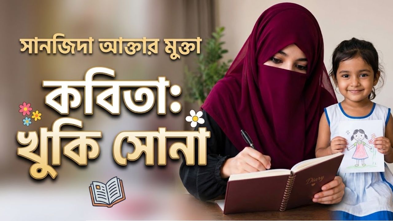 সানজিদা আক্তার মুক্তা কবিতা:খুকি সোনা 